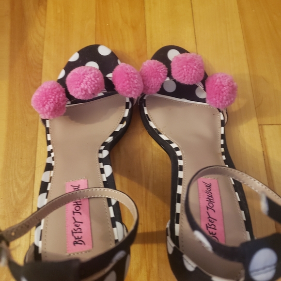 Betsy Johnson Lylly BLK PK DOT - Picture 4 of 10